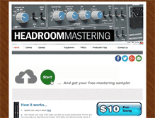 Tablet Screenshot of headroommastering.com